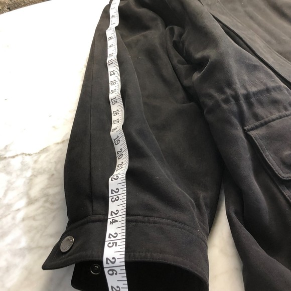 Claiborne Black W/ Brown Collar Suede Jacket 2XL - Picture 13 of 13